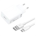 Ładowarka USB Xiaomi & Kabel USB-C MDY-11-EP - 3A, 22.5W - Biel