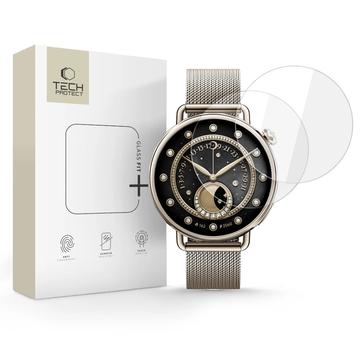 Hartowane szkło ochronne na ekran Xiaomi Watch S4 Tech-Protect Glass Fit+ - 41mm - 2 szt. - Przezroczysty