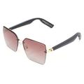 Inteligentne okulary Y10 z Bluetooth 5.3, mikrofonem i ochroną UV - czarne