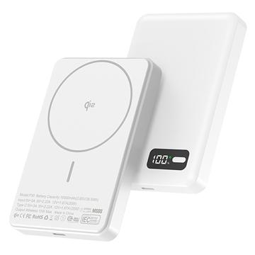 YF-P30 Kompatybilny z MagSafe Power Bank 10000mAh z portem USB-C PD o mocy 30W - biały