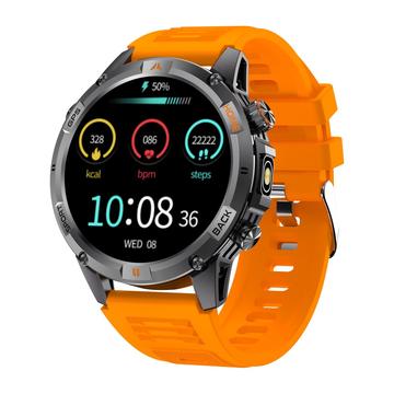Wodoodporny zegarek YK15 IP68 Outdoor Smart Watch z funkcją Bluetooth - pomarańczowy