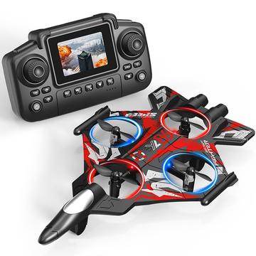 Dron YL86 RC z kontrolerem z ekranem 2.4" - czerwony