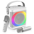 YS307 Domowy głośnik karaoke Bluetooth z oświetleniem RGB i 2 mikrofonami