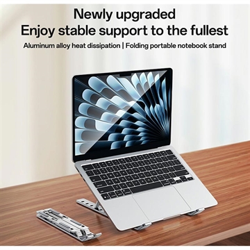 Regulowana podstawka pod laptopa Yesido LP07 - 13-20" - srebrna