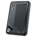 Yesido YP82 Power Bank 10000mAh z cyfrowym wyświetlaczem - 22.5W, 2x USB-A, USB-C - Czarny