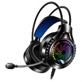 Słuchawki Gamingowe Yindaio Q7 z Oświetleniem RGB - USB/3.5 mm - Czarne