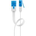 Płaski Kabel Sieciowy RJ45 U/UTP CAT 6A Goobay - 20m - Biały