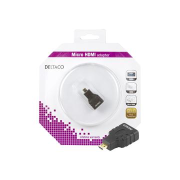 Adapter Deltaco Micro HDMI - Czarny
