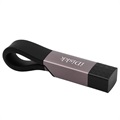 iDiskk UC001 USB-A / Lightning Flash Drive - 16GB - Purple / Black