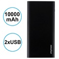Power Bank iMyMax X10 Slim - 10000mAh - 2 x USB - Czarny