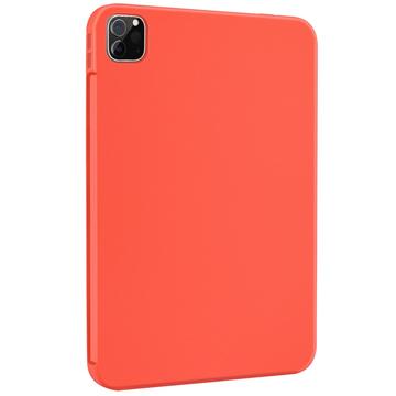 iPad Air 13 2024/2025/iPad Pro 12.9 2018/2020/2021/2022 Etui z Płynnego Silikonu - Czerwień