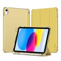iPad 2022/2025 Tech-Protect SmartCase Pen Etui folio składane na trzy części - Kryształowo-żółty