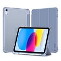 iPad 2022/2025 Tech-Protect SmartCase Pen Etui folio składane na trzy części - Kryształowy błękit