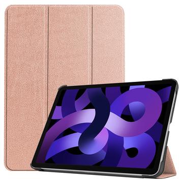 iPad Air 11 (2024) Inteligentne Etui Folio z Serii Tri-Fold - Różowe Złoto