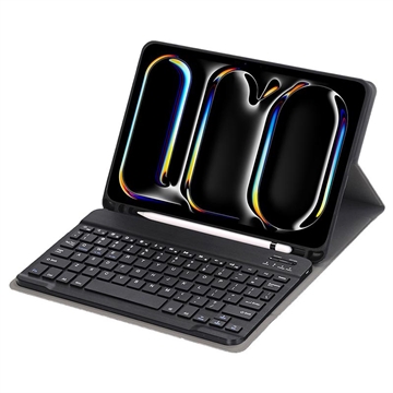 iPad Pro 11 2024/2025 Etui z Klawiaturą Bluetooth - Ciemnoniebieski