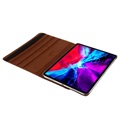 360 Obrotowe Etui Folio iPad Pro 12.9 (2021) - Brązowe
