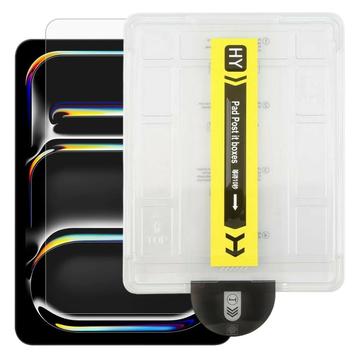 Ochrona ekranu iPad Pro 13 2024/2025 HD ze szkła hartowanego z automatycznym narzędziem do usuwania kurzu - 9H