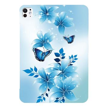 iPad Pro 13 (2024) Stylish Ultracienkie Etui z TPU - Niebieski Motyl
