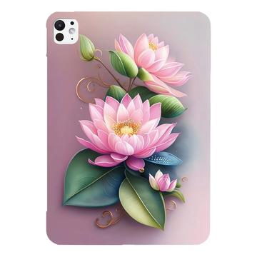 iPad Pro 13 (2024) Stylish Ultracienkie Etui z TPU - Kwiat róży