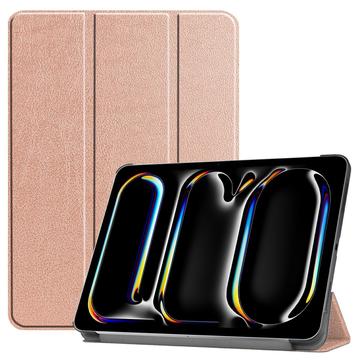 iPad Pro 13 (2024) Inteligentne Etui Folio z Serii Tri-Fold - Różowe Złoto