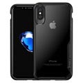 Hybrydowy Pokrowiec iPaky Clear iPhone X / iPhone XS - Czarny / Przezroczysty