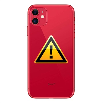 Naprawa Klapki Baterii iPhone 11 - z ramką - Czerwień