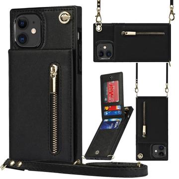 Hybrydowe etui iPhone 11 z portfelem i smyczą