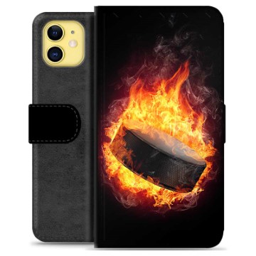 Etui Portfel Premium - iPhone 11 - Hokej na Lodzie