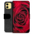 Etui Portfel Premium - iPhone 11 - Róża