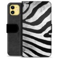 Etui Portfel Premium - iPhone 11 - Zebra