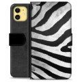 Etui Portfel Premium - iPhone 11 - Zebra