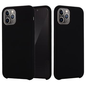 iPhone 11 Pro Max Etui z Ciekłego Silikonu - Czarne