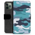 Etui Portfel Premium - iPhone 11 Pro - Niebieski Moro