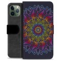 Etui Portfel Premium - iPhone 11 Pro - Kolorowa Mandala