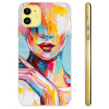 Etui TPU - iPhone 11 - Retrato Abstrato