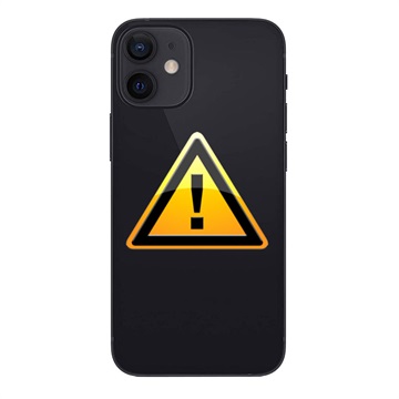 Naprawa Klapki Baterii iPhone 12 - z ramką - Czerń