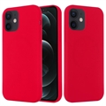 Etui z Płynnego Silikonu do iPhone 12 Mini - kompatybilne z MagSafe - Czerwień