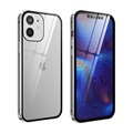 Magnetyczne Etui ze Szkłem Hartowanym do iPhone 12 Mini - Srebrny