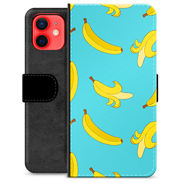 Etui Portfel Premium - iPhone 12 mini - Banany