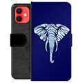 Etui Portfel Premium - iPhone 12 mini - Słoń
