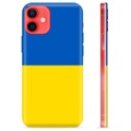 Etui TPU Flaga Ukrainy - iPhone 12 mini - Żółć i błękit