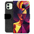 Etui Portfel Premium - iPhone 12 - Retrato Cubista