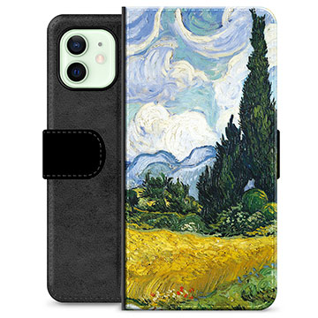 Etui Portfel Premium - iPhone 12 - Cipreste