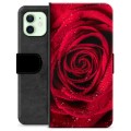 Etui Portfel Premium - iPhone 12 - Róża