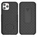 iPhone 12 Pro Max Hybrydowe Etui na Pasek - Czerń