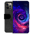 Etui Portfel Premium - iPhone 12 Pro Max - Galaktyka