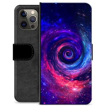 Etui Portfel Premium - iPhone 12 Pro Max - Galaktyka