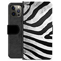 Etui Portfel Premium - iPhone 12 Pro Max - Zebra