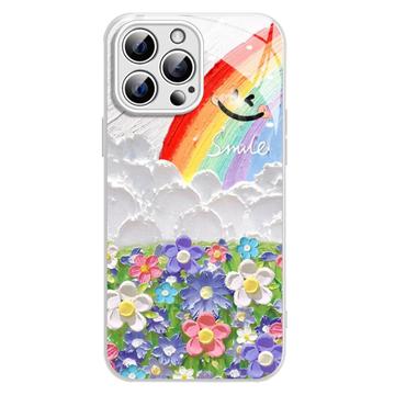 Hybrydowe etui iPhone 12 Pro Max Uśmiech i tęcza