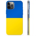 Etui TPU Flaga Ukrainy - iPhone 12 Pro Max - Żółć i błękit